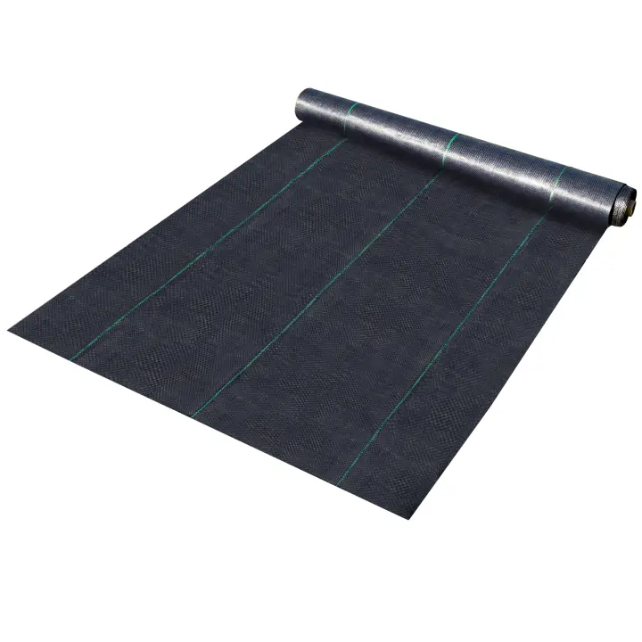 SucceBuy Tela para control de malezas, 6 pies x 300 pies, geotextil resistente de 1,5 oz, cubierta de suelo tejida para invernadero comercial - 1