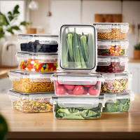 Juego De 12 Piezas De Contenedores Para Almuerzo De Cocina Caja De Alimentos Segura Para Microondas Y Nevera Manteniendo La Frescura - details 0