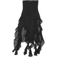 BUNO-2024 verano Maxi vestido de mujer Vintage elegante negro moda sin mangas ajustado espalda descubierta Irregular borla vestidos de fiesta bata de calle - details 5