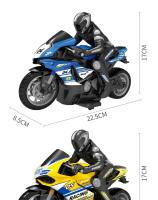 Moto de Carreras RC para Niños Scooter Eléctrico de Alta Velocidad 4 Canales Modelo de Regalo 1/6″ - details 24