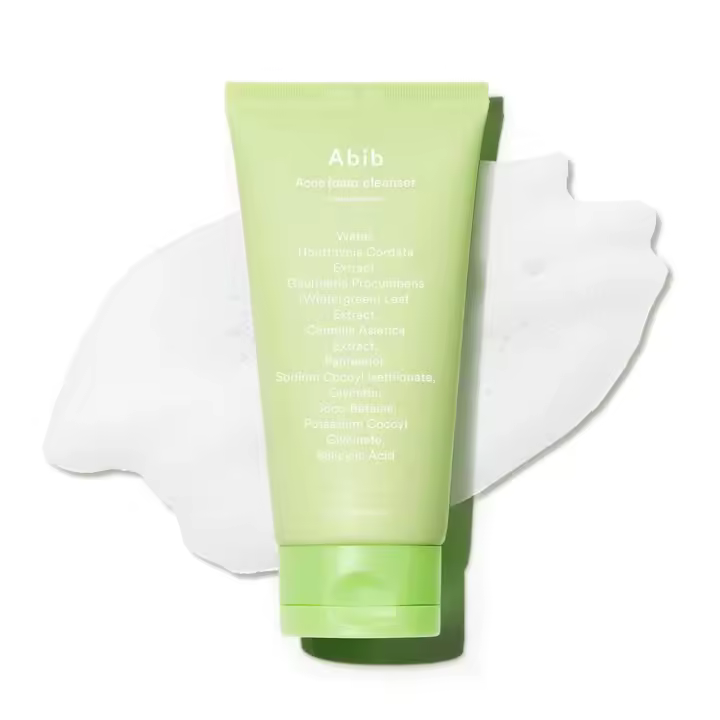 Abib Limpiador para el acné Espuma Heartleaf 5.07 fl oz / 150 ml |   Lavado facial diario ácido suave coreano, hidratante y calmante para personas propensas al acné con - 1