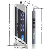 Juego de destornilladores eléctricos 28 en 1, herramientas portátiles de precisión, medio moleteado, recargable, inalámbrico, brocas pequeñas magnéticas para Xiaomi - details 1