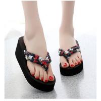 Novedad de verano, zapatillas geniales para mujer, chanclas antideslizantes con parte inferior ultraalta, chanclas para pies, ropa exterior con parte inferior del talón inclinado - details 2