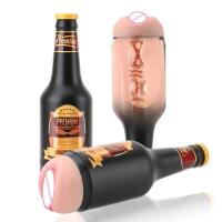 Leten Soft Ora Pussy Real Vagina Juguete Erótico para Adultos Juguetes para Hombres Regalo Sexo hine Manual Masturbador Masculino Portátil Botella de Cerveza - details 2