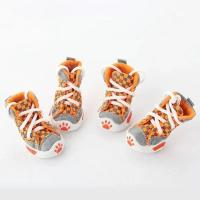 Zapatos para perros, osos de peluche, zapatos de suela blanda, zapatos transpirables anticaída para cachorros pequeños, juego de 4 zapatos de verano para mascotas - details 3