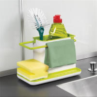 Organizador de utensilios para fregadero de cocina, estante de almacenamiento de escurridor, soporte de esponja, caja de drenaje, accesorios de cocina, el más nuevo - details 3