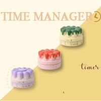 Temporizador de cocina Kawaii ecológico Temporizador de trabajo ABS Reloj de cuerda - details 4