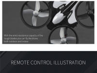 JJRC-Mini Dron a Control remoto H36 para niños, 4 canales, 6 ejes, modo sin cabeza, helicóptero con giro de 360 grados, cuadricóptero de juguete - details 11