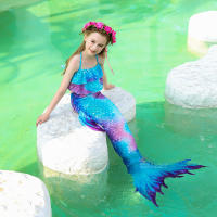 Traje de baño de cola de sirena para niños y niñas, bañador con Monofin - details 13
