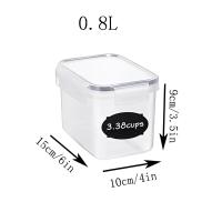 Organizadores de almacenamiento de alimentos con tapa, contenedor de granos, refrigerador, caja de fideos, tanque de almacenamiento multigrano, latas selladas, suministro de cocina, 5 piezas - details 9