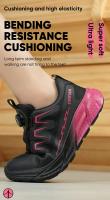 Zapatos de Trabajo de Acero Inolvidables para Mujeres A Prueba de Golpes, Resistentes a Agujeros, Transpirables para Fábricas - details 11