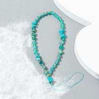 Cadena de grava para teléfono móvil, cuerda antipérdida, cadena de cuentas con letras, correa para teléfono móvil, cordón de cuentas de piedra de cristal, cordón para teléfono móvil - details 2