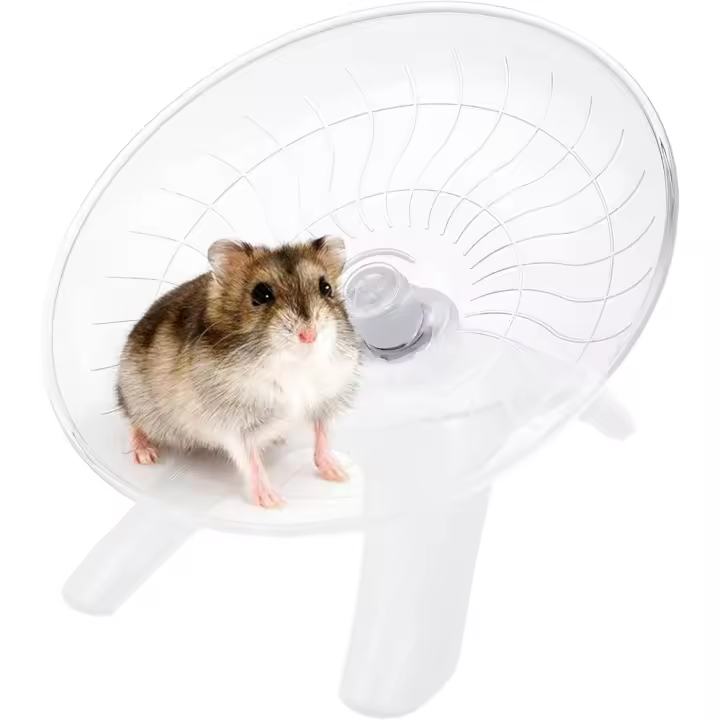 Rueda de Hamster Silenciosa 18cm de Plástico para Ejercicio Rueda de Correr para Mascotas - 1
