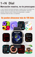2025 Nuevo HK9 Ultra 2 MAX Smartwatch Bluetooth Llamada Detección de frecuencia cardíaca Modo deportivo Linterna 1GB de memoria AMOLED Compatible con Android IOS Smartwatch - details 6