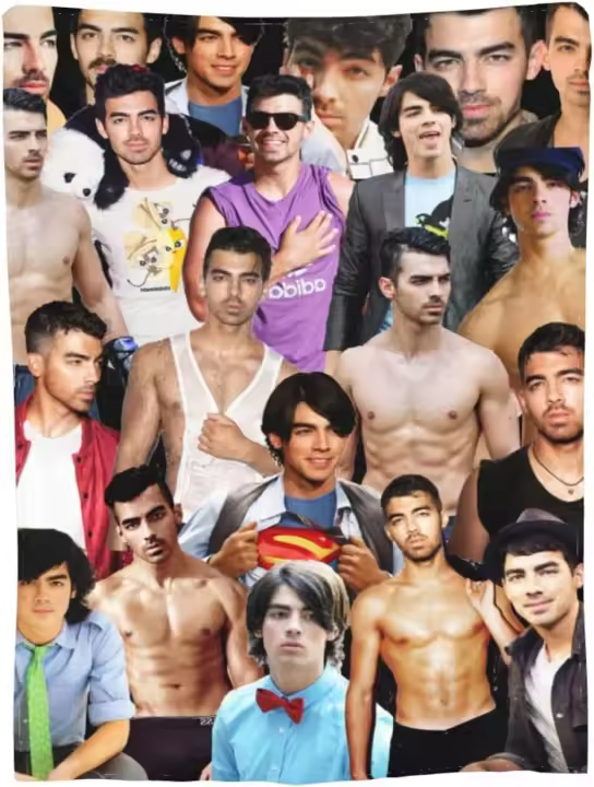 Manta de Flanela Suave y Cómoda de Joe Jonas Ideal para Sofá, Coche, Camping, Yoga, Viajes, Decoración del Hogar Regalo de Manta de Playa de Alta Calidad - 1