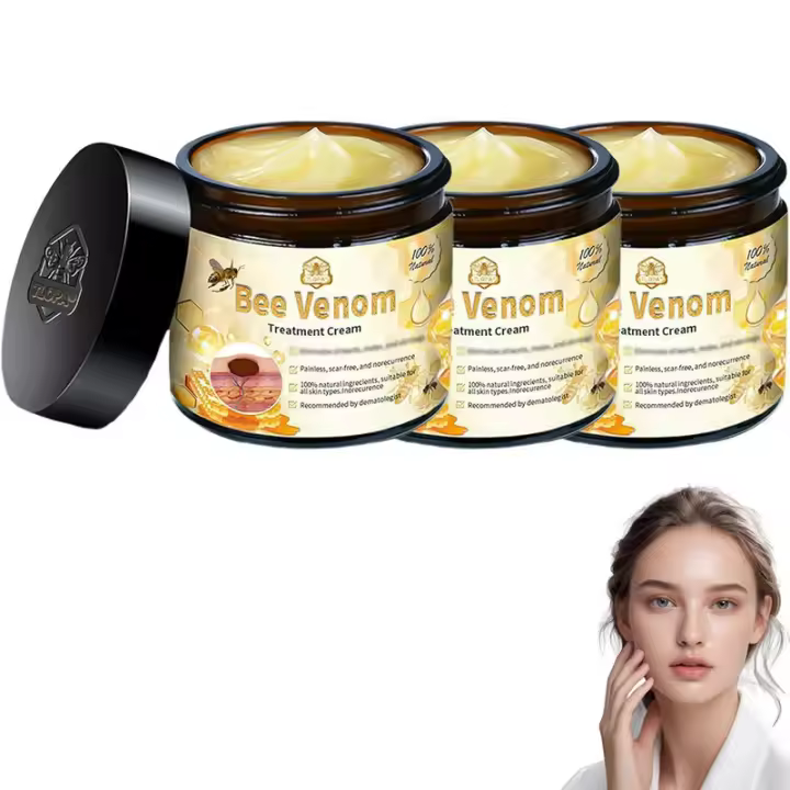 Crema para el tratamiento de la piel de abeja, crema de veneno de abeja, reduce eficazmente todo tipo de imperfecciones de la piel (1 unidad) - 1