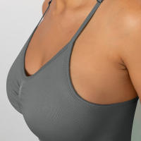 Nessaj-Sujetador deportivo sin costuras, camisola de yoga, fitness, entrenamiento, antivibración, con almohadilla, ropa de gimnasio - details 3