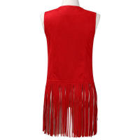 Chaleco de tela de gamuza para mujer, abrigo con borlas, Top sin mangas, verano, Otoño, 42, 40, 34 - details 11