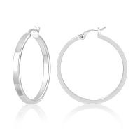 Pendientes Mujer Plata 925 Chapado en 14K Oro Rectangulares Geométricos Minimalistas - details 1