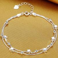 Pulsera de plata de ley  de alta calidad para mujer, cadena multiestilo para fiesta de boda, regalo de joyería hermosa - details 5