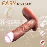 Consolador vibrador realista, suave, portátil, Control remoto, masturbador automático de empuje, productos porno para adultos, Juguetes sexuales - details 3