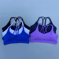 Sujetador deportivo suave de alta resistencia para mujer, Top deportivo ajustado, entrenamiento integral, gimnasio, ropa interior de Yoga ajustada con almohadilla para el pecho, Color sólido - details 12