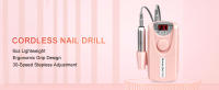 Cordless Nail Drill Pro: lima de uñas eléctrica recargable de 30000 RPM, liviana y silenciosa para uñas acrílicas, de gel, manicuras y pedicuras – uso profesional y doméstico - details 0