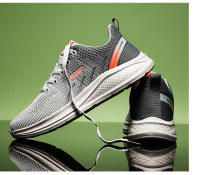 NOVEDAD DE VERANO 2024, zapatos Flyknit de estilo de pareja ligeros y transpirables deportivos negros puros para hombre - details 15