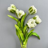 Diseño de escena, ramas de tulipán artificiales de PU, Festival de tacto Real, tallo de tulipán rococó, recuerdo de fiesta de flor de tulipán de imitación hecho a mano - details 3