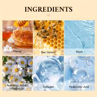 60 mascarillas para ojos con veneno de abeja (incluida miel, glicerina y colágeno), parche hidratante y reafirmante para ojos, productos para el cuidado de la piel para eliminar ojeras y bolsas en los ojos - details 2