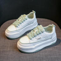 Zapatos deportivos casuales de suela gruesa para mujer, versátiles, nuevos, de verano, blancos, pequeños, 2025 - details 2