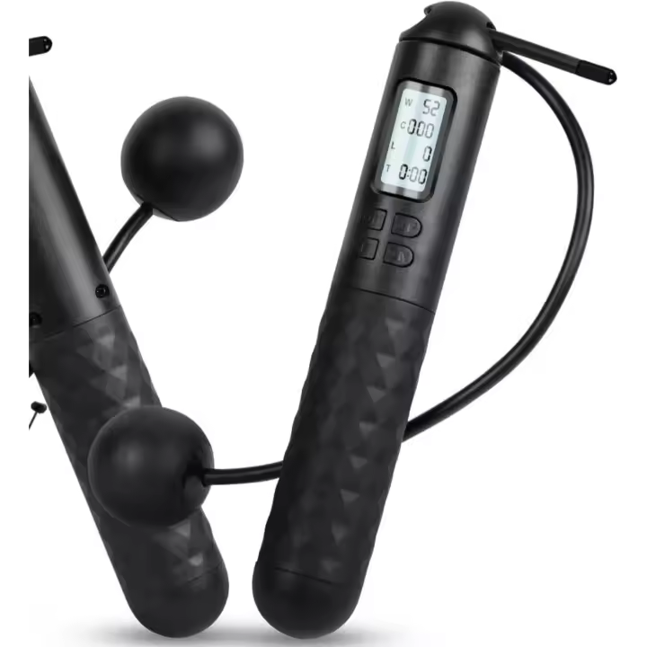 Entersports Cuerda de Saltar Digital con Counter sin Cable Ajustable para Pérdida de Peso y Quema Calorías - 1
