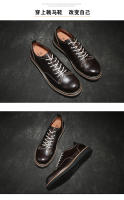 Zapatos de cuero vacuno puro de alta gama, casuales, transpirables y con suela suave. - details 7