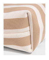 Bolso de Mano de Rayas Nuevo Bolso de Moda para Mujeres Bolso Tejido de Gran Capacidad - details 20