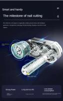 Mini cortadora eléctrica portátil, máquina pulidora ligera, ruido BO, recortadora, herramientas para uñas para bebés y adultos - details 33