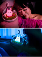 Totoro-luz nocturna LED con Sensor táctil para niños, lámpara de noche con USB, portátil, para mesita de noche - details 5