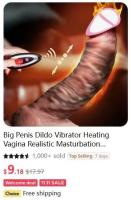 Leten Vibrador Telescópico Realista Juguete Intimo para Adultos con Calor Giratorio - details 15