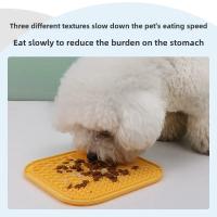 Ventosa para mascotas, almohadilla para lamer, estera para el almuerzo para mascotas, almohadilla de comida lenta para gatos y perros, potente ventosa, material de silicona fácil de lavar - details 1