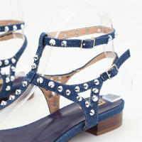 Nuevos zapatos planos de mezclilla con tachuelas para mujer - details 6