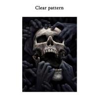 Camiseta 3D De Hombre Con Estampado De Calavera Talla Grande Estilo Casual Verano Manga Corta Transpirable Ropa Diaria - details 6