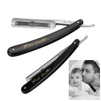 Maquinilla de afeitar de acero inoxidable para hombre, navaja de afeitar Manual, recta, de alta calidad, modelo Gold Dollar 66 - details 2