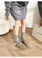 Un pedal de fondo plano bolsa cabeza perezosa medias zapatillas de terciopelo zapatos de mujer de gran tamaño. - details 28