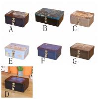 Caja de hojalata de alta calidad multiusos con cerradura, baúl de almacenamiento, caja de Metal dura para almacenamiento de joyas de gran capacidad para el hogar - details 0