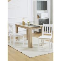 Juego de 2 Sillas de Comedor Blancas Silla de Cocina con Resalto de Listones - details 1