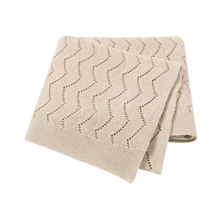 Manta de punto súper suave para bebé, funda de dormir para cochecito de recién nacido, ropa de cama infantil, envoltura de muselina 100x80CM a cuadros - 1