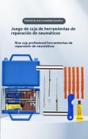 kit repara pinchazos coche Neumáticos mini caja de herramientas para casa - details 0