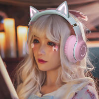 Auriculares Bluetooth Inalámbricos de Música con Luz LED de Color Degradado Auriculares para Juegos con Micrófono para Niños Regalos de Navidad Encantadores - details 8