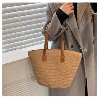 Bolso de Paja Grande Capacidad Estilo Nuevo para 2025 Bolso de Playa Tejido para Mujer - details 8