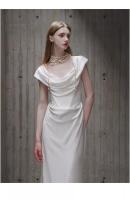 Brazo de gran tamaño que cubre la fiesta de baile de la novia, brindis de boda ligero, vestido de noche blanco, adulto - details 16