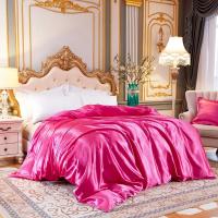 Juego de Ropa de Cama de Color Sólido con Funda de Edredón de Seda de Morera Cubierta de Cama y Funda de Almohada de Lujo en Seda de Satén Tamaño King Queen Double Twin - details 10